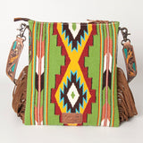 American Darling Saddle Blanket Genuine Leather Women Bag Western Handbag Purse