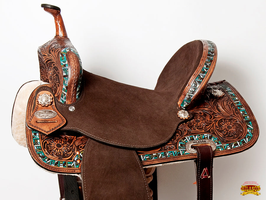 Western American Leather Horse Saddle Trail Barrel Endurance Hilason
