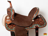 Western American Leather Horse Saddle Trail Barrel Endurance Hilason