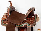 Western American Leather Horse Saddle Trail Barrel Endurance Hilason