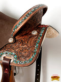 Western American Leather Horse Saddle Trail Barrel Endurance Hilason