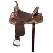 Western American Leather Horse Saddle Trail Barrel Endurance Hilason