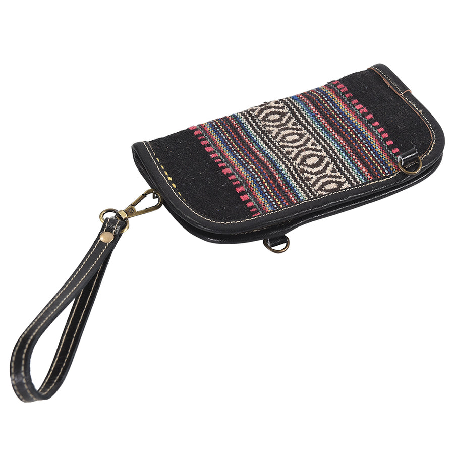 OHLAY Cross Body Upcycled Wool Genuine Leather Women Bag Western Handbag Purse Womens Handbags Belt for Canvas Purses Summer