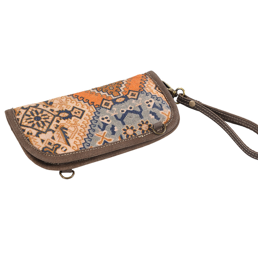 OHLAY Cross Body Upcycled Canvas Genuine Leather Women's Bag Western Handbag Purse | Womens Handbags Belt for Women Summer