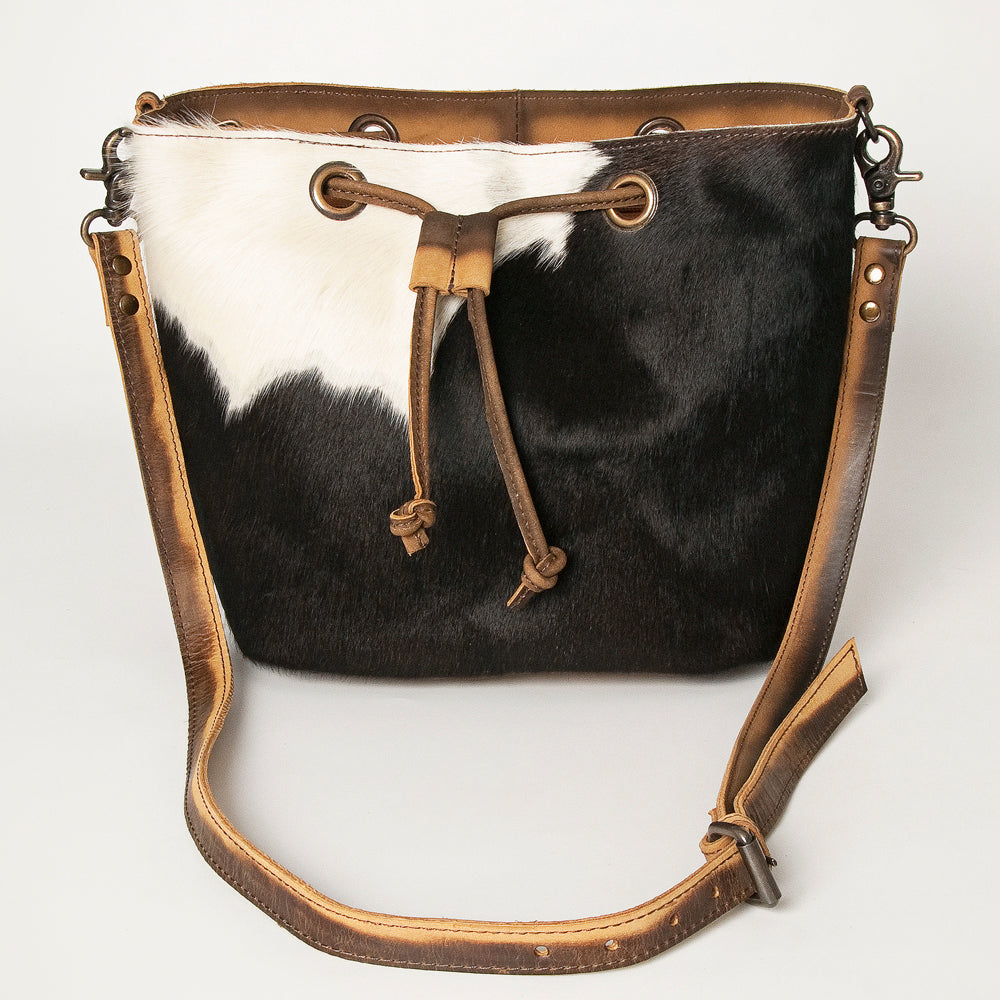 American Darling ADBG920 Bucket Hair-On Genuine Leather Women Bag Western Handbag Purse