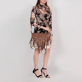 American Darling Messenger Hand Tooled Genuine Leather W. Women Bag