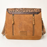 American Darling ADBG926 Messenger Hand Tooled Hair-On Genuine Leather Women Bag Western Handbag Purse| Cute