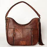 American Darling ADBG928 Hobo Hand Tooled Hair-On Genuine Leather Women Bag Western Handbag Purse