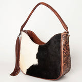 American Darling ADBG928 Hobo Hand Tooled Hair-On Genuine Leather Women Bag Western Handbag Purse