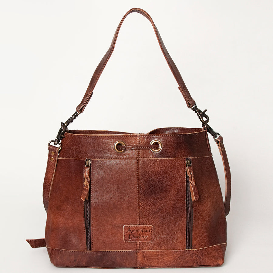 American Darling Bucket Hand Tooled Genuine Leather Western Women Bag Handbag Purse | Travel Bags College Casual