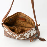 American Darling Cross Body Hand Tooled Hair on-Genuine Leather Western Women Bag Handbag Purse | Crossbody for Cute