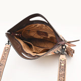 American Darling Clutch Hand Tooled Saddle Blanket Fabric Genuine Leather Western Women Bag Handbag Purse | Purses for Cute