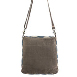 OHLAY MESSENGER Upcycled Wool Upcycled Canvas  Genuine Leather women bag western handbag purse