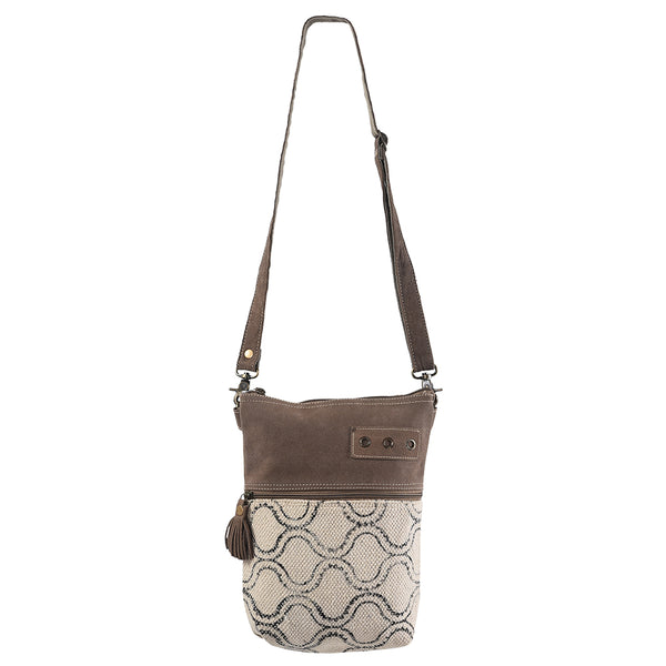 OHLAY KB319 Cross Body Upcycled Wool Upcycled Canvas Genuine Leather by Hilason – Cowboy and equestrian accessories