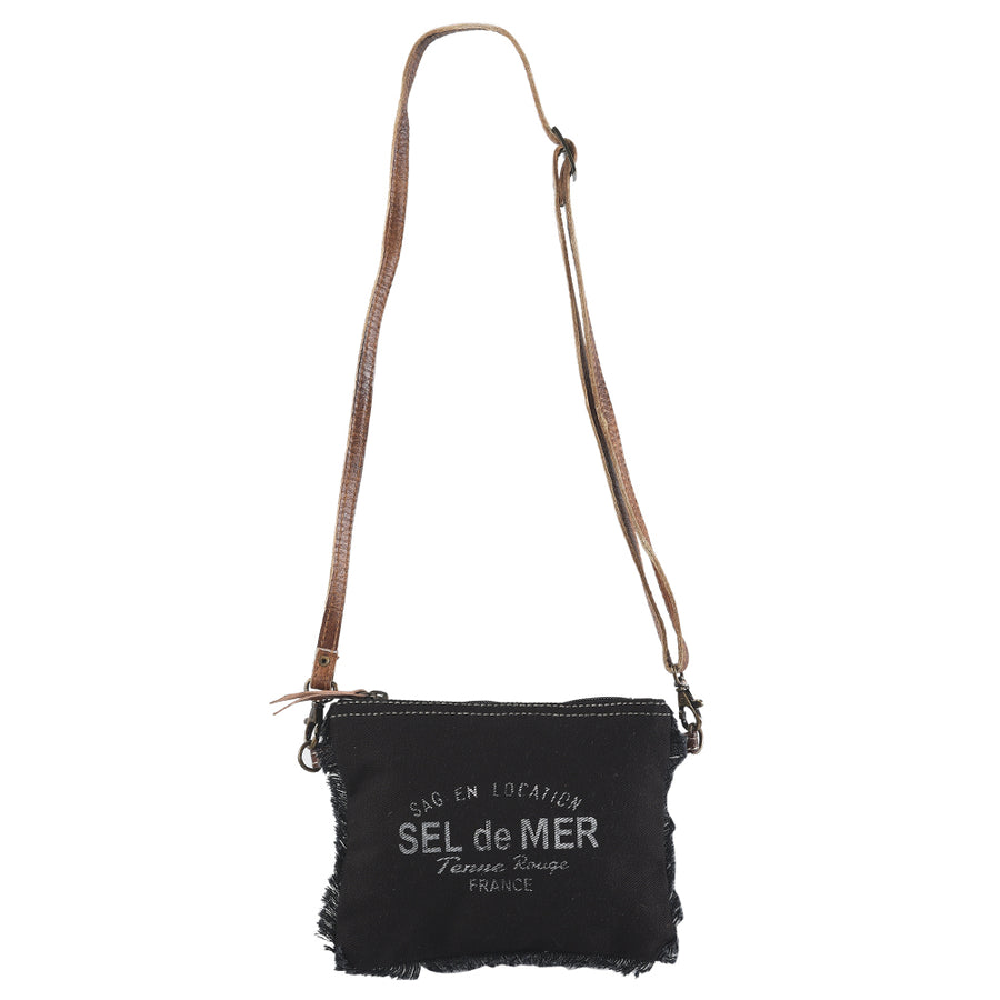 OHLAY KB336 Cross Body Upcycled Canvas Genuine Leather women bag by Hilason – Cowboy and equestrian accessories