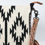 American Darling Hand Tooled Saddle Blanket Genuine Leather Women Bag Western Handbag Purse