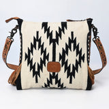 American Darling Hand Tooled Saddle Blanket Genuine Leather Women Bag Western Handbag Purse