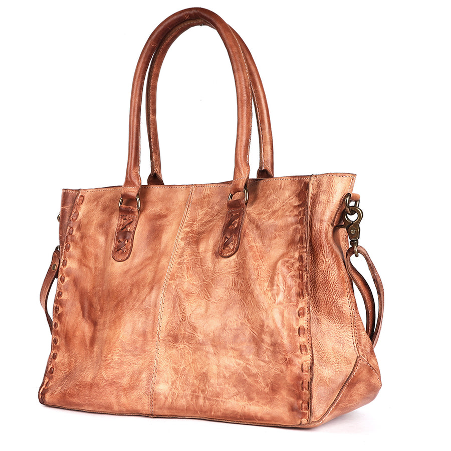Never Mind Nmbgm125A Tote Vintage Handmade Genuine Cowhide Leather by Hilason – Cowboy and equestrian accessories