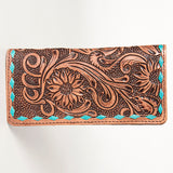 American Darling Clutch Hand Tooled Genuine Leather Women Bag Western Handbag Purse