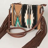 American Darling Cross Body Hand Tooled Saddle Blanket Genuine Leather women bag western handbag purse