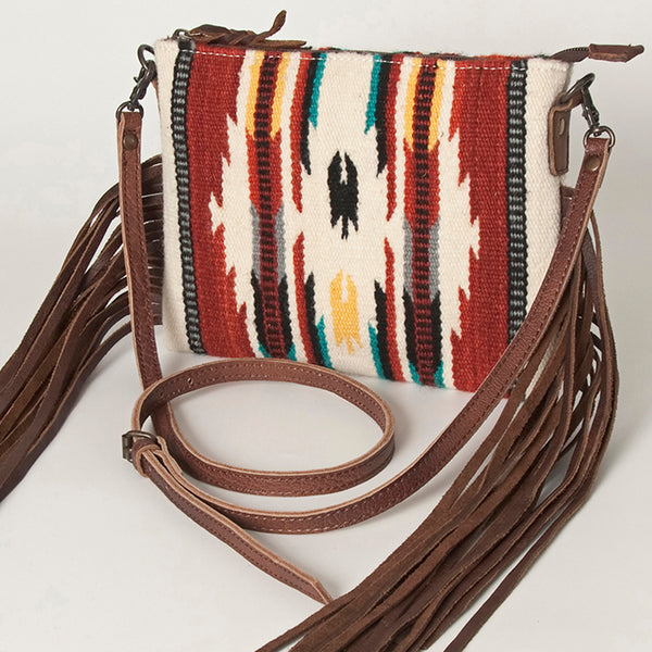 American Darling Saddle Blanket Genuine Leather Women Bag Western Handbag Purse - Hilason