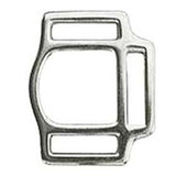 Hilason 1 Inch Malleable iron 3 Way Halter Square Nickel Plated