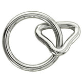 Hilason 1Inch Loop 1 1/4 Inch Ring Nickel Plated