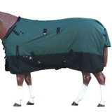 Hilason 1200D Turnout Light Winter Waterproof Rain Sheet Horse Sheet Black