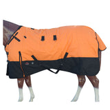 Hilason 1200D Turnout Light Winter Waterproof Rain Sheet Horse Sheet Black