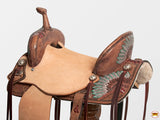 Hilason Western Horse Barrel Flex Trail Saddle American Leather Brown