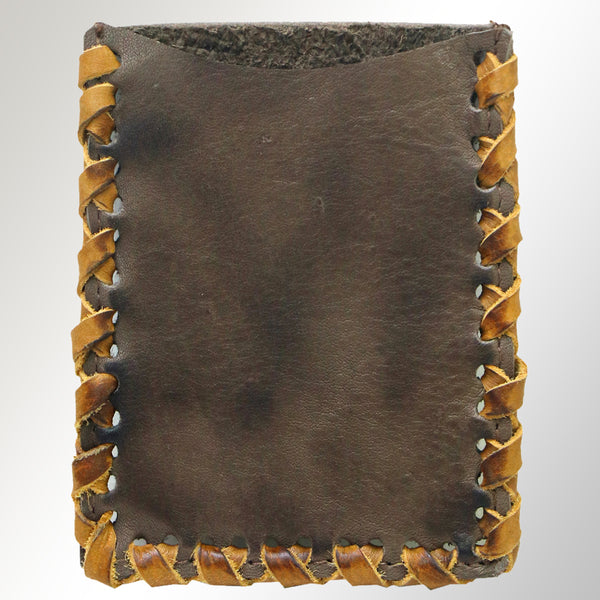 Leather pouch with leather lacing - Uhorse