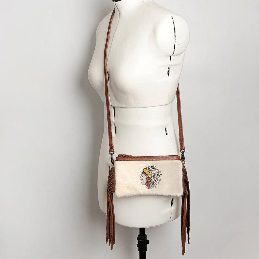 American Darling Small Crossbody Hair On Genuine Leather Western Women Bag Handbag Purse | for Cute