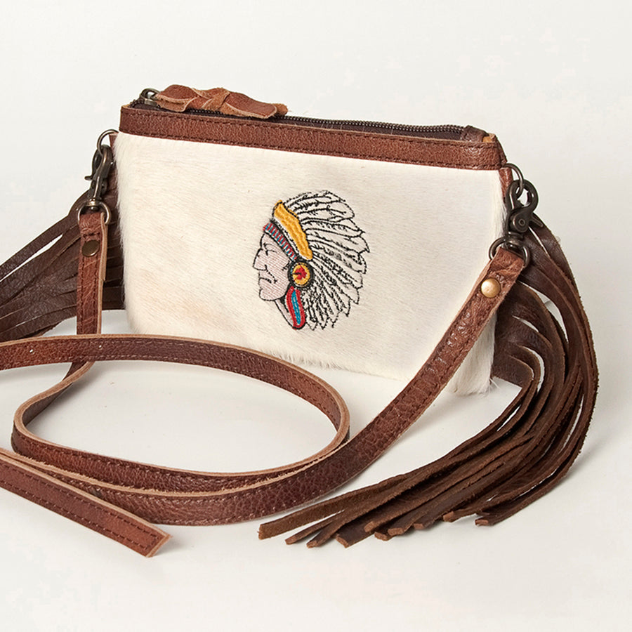 American Darling ADBGS142AF Hair-On Genuine Leather Women Bag W. by Hilason – Cowboy and equestrian accessories