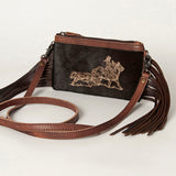 American Darling ADBGS142AH Hair-On Genuine Leather Women Bag W. by Hilason – Cowboy and equestrian accessories