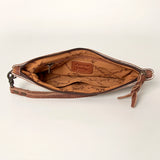 American Darling ADBG344BL Wristlet Hair-On Genuine Leather Women Bag Western Handbag Purse