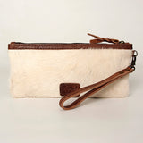American Darling ADBG344BM Wristlet Hair-On Genuine Leather Women Bag Western Handbag Purse
