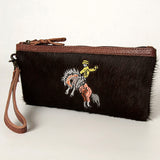 American Darling Wristlet Hair On Genuine Leather women bag western by Hilason – Cowboy and equestrian accessories