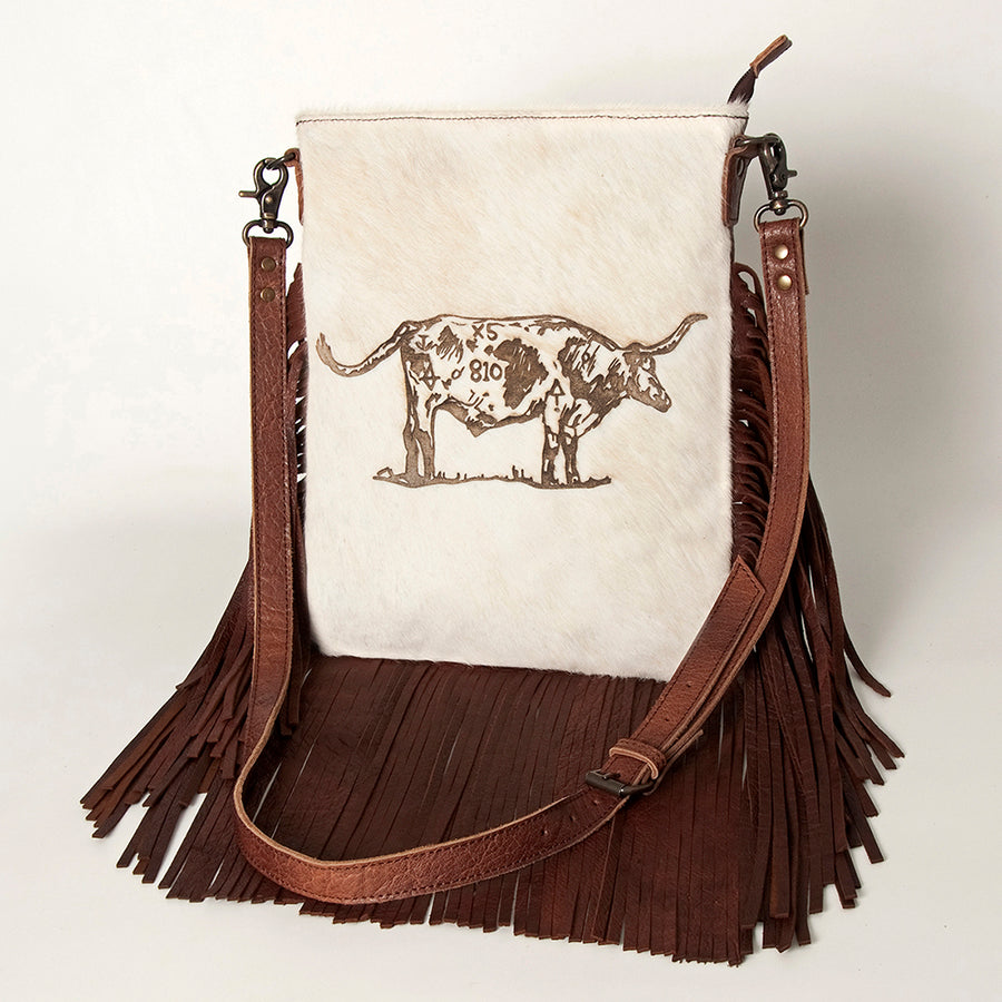 American Darling Large Crossbody Hair On Genuine Leather Western Women Bag Handbag Purse | Cute - Uhorse