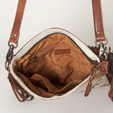 American Darling ADBGS192AJ Messenger Hair-On Genuine Leather Women Bag Western Handbag Purse