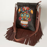 American Darling Women's Messenger Bag Western Hair-On Genuine Leather Handbag - Uhorse