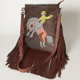 American Darling Women's Messenger Bag Western Hair-On Genuine Leather Handbag - Uhorse