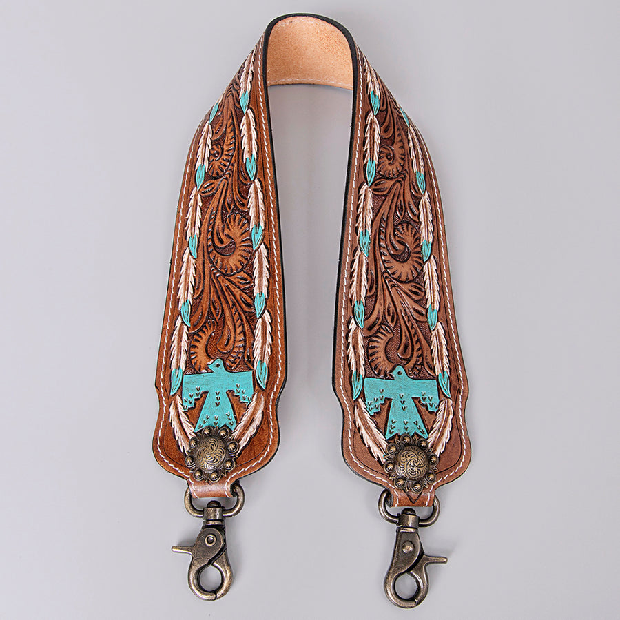 American Darling ADSTF166 Hand Tooled Genuine Leather Crossbody Handle by Hilason – Cowboy and equestrian accessories