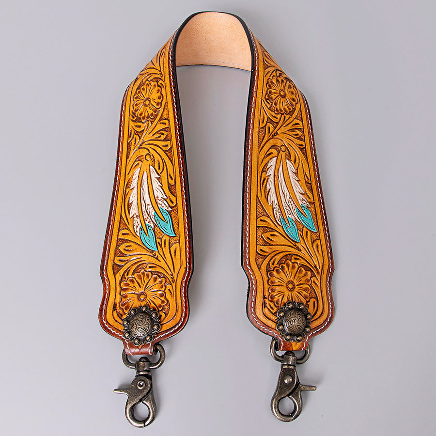American Darling ADSTF169 Hand Tooled Genuine Leather Crossbody Handle by Hilason – Cowboy and equestrian accessories
