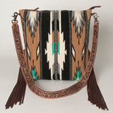 American Darling Saddle Blanket Genuine Leather Women Bag Western Handbag Purse