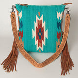 American Darling Saddle Blanket Genuine Leather Women Bag Western Handbag Purse