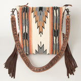 American Darling Saddle Blanket Genuine Leather Women Bag Western Handbag Purse