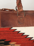 American Darling Duffel Saddle Blanket Genuine Leather Western Women Bag | Handbag | Leather Duffle Bag | Weekend Bag