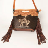 American Darling Clutch Hand Tooled Hair on Genuine Leather Western Women Bag Handbag Purse | Purses for Cute