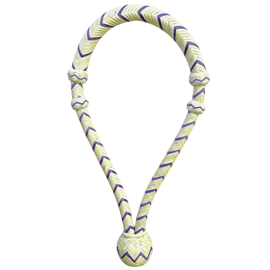 Hilason Braided Rawhide Core Bosal Hand Made W. H. Tk. Purple – by Hilason – Cowboy and equestrian accessories