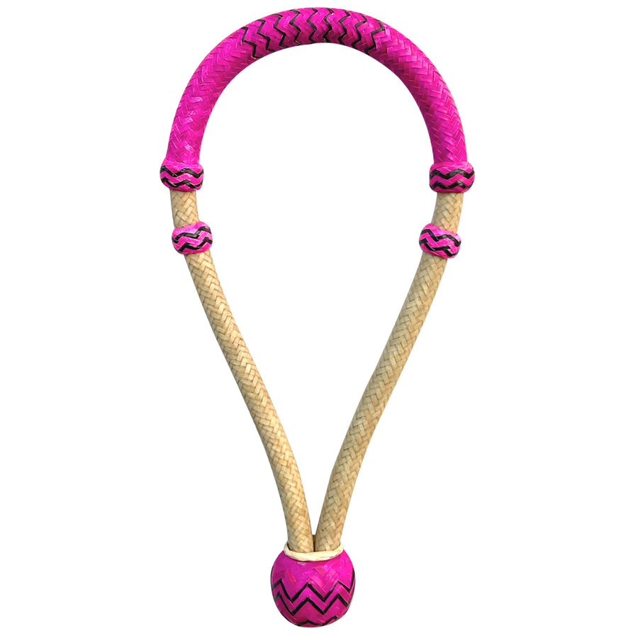 Hilason Braided Rawhide Core Bosal Hand Made W. H. Tk. Pink by Hilason – Cowboy and equestrian accessories